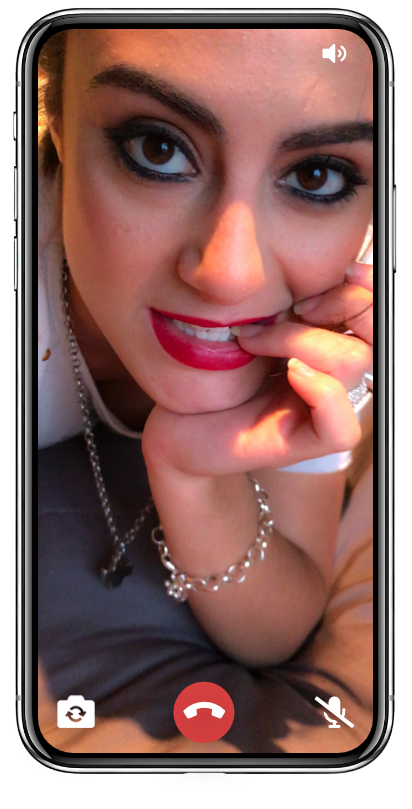 Image de téléphone avec membre sexy en webcam